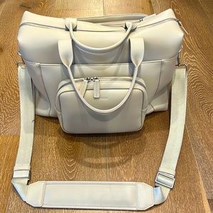 Monos Metro Duffel in Ivory Vegan Leather